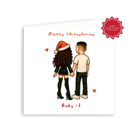 Square - Personalised Couple Merry Christmas