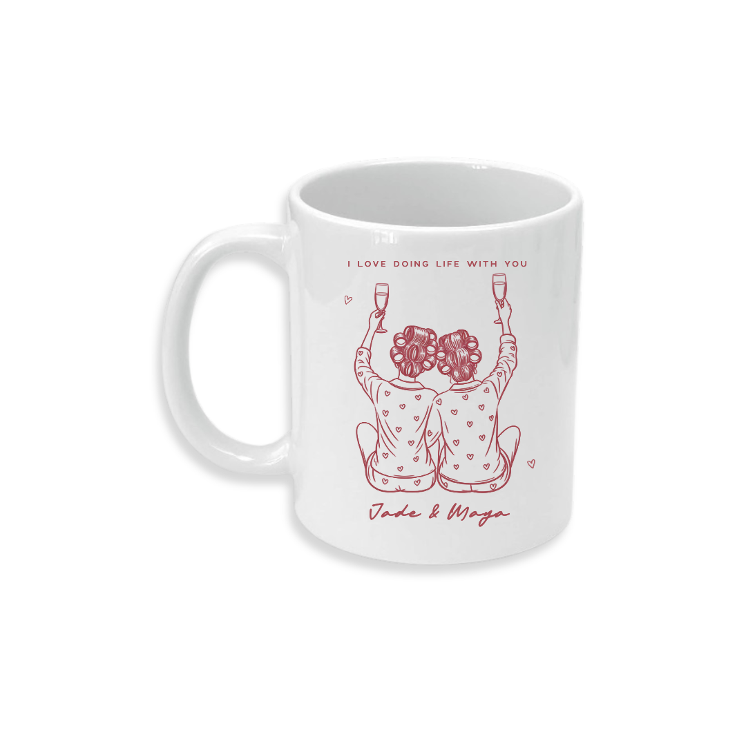 Love Doing life With You (Pyjamas) - Ceramic Mug