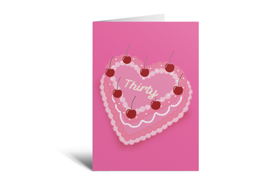 Thirty - Heart Cake