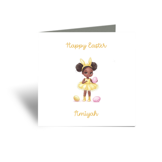 Personalised Happy Easter  - Little Girl