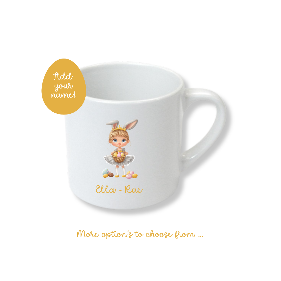 Kids Easter Ceramic Mug  - Little Girl