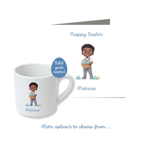 Kids Easter Ceramic Mug & Card  - Little Boy