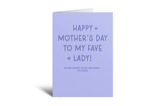 Mum - Fave Lady