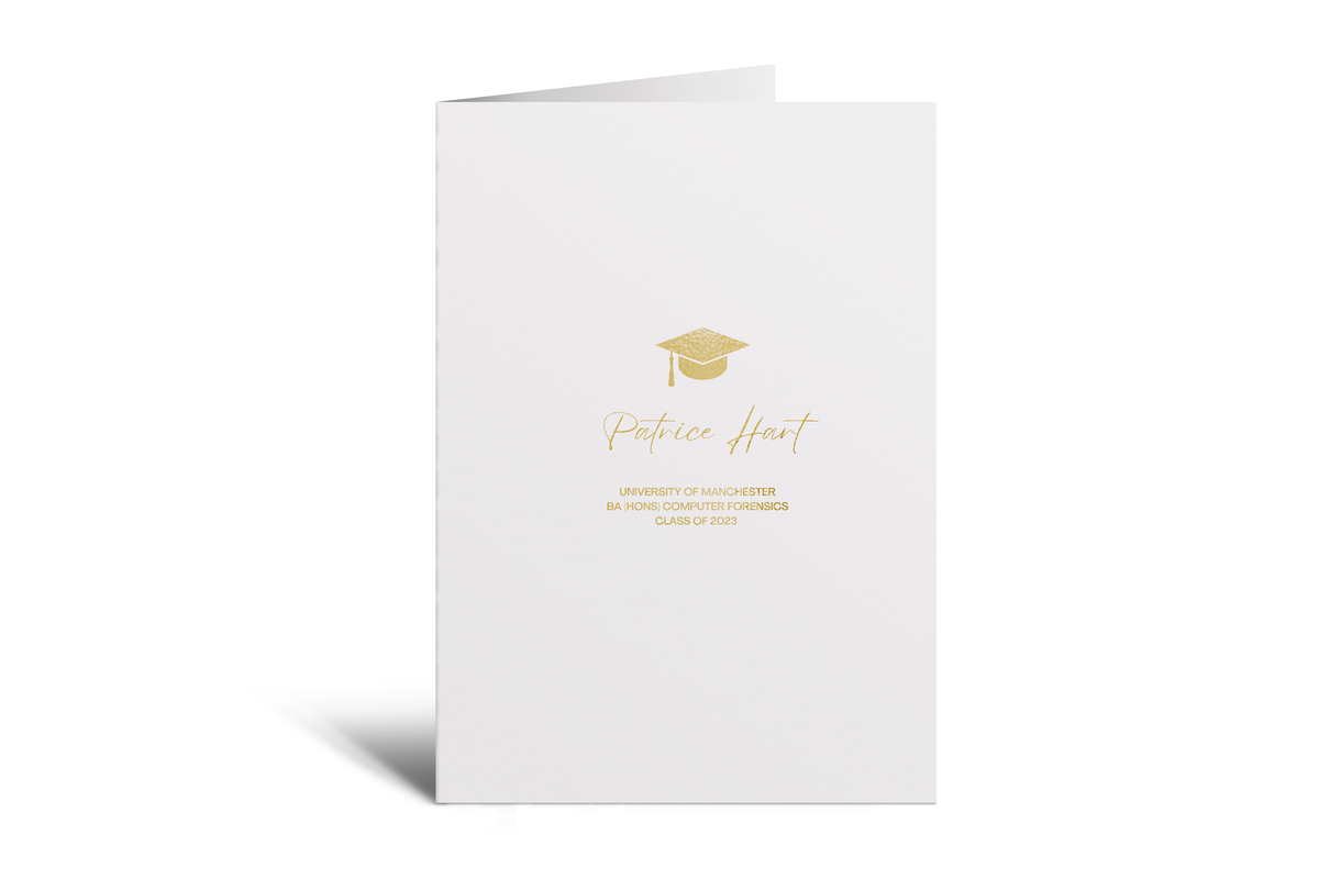 Graduation - Personalised Card (Block Hat)