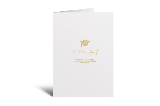 Graduation - Personalised Card (Block Hat)