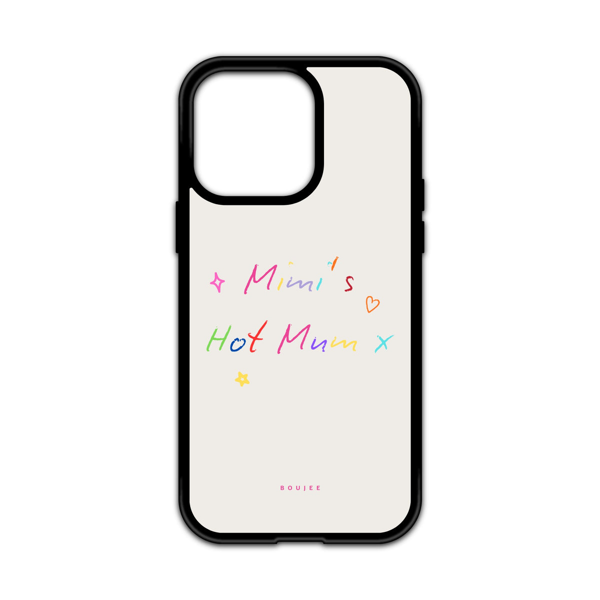 Hot Mum Era Personalised Phone Case - Light Grey