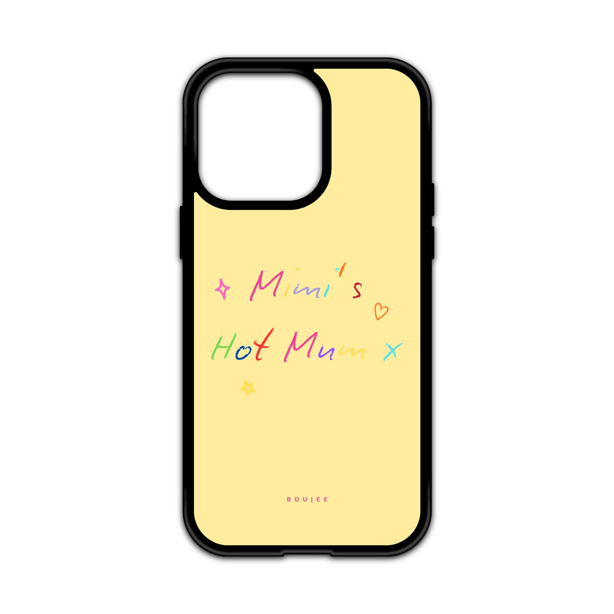 Hot Mum Era Personalised Phone Case - Yellow