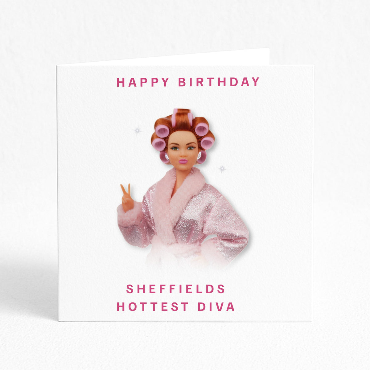 Personalised Hottest Diva Birthday Card - Ginger