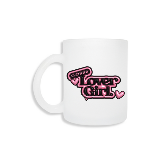 Certified Lover Girl Frosted Mug - Black