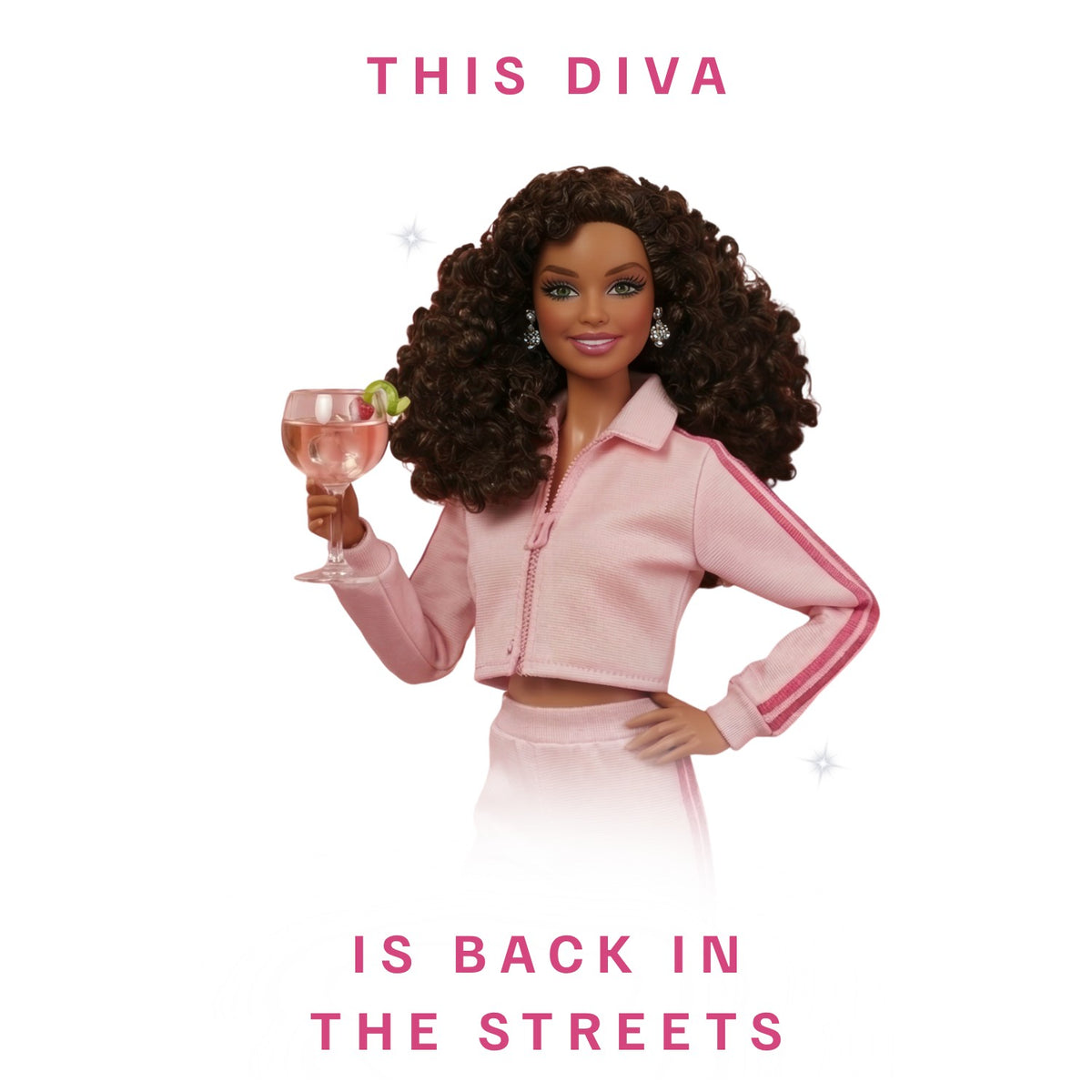 This Diva Is Back In The Streets Mug - Brown Curls