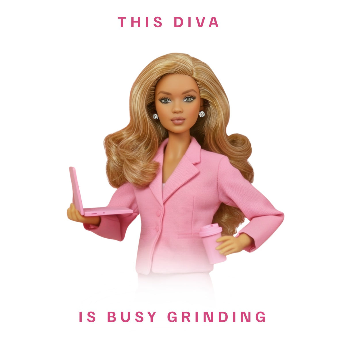 This Diva Is Busy Grinding Mug - Blonde