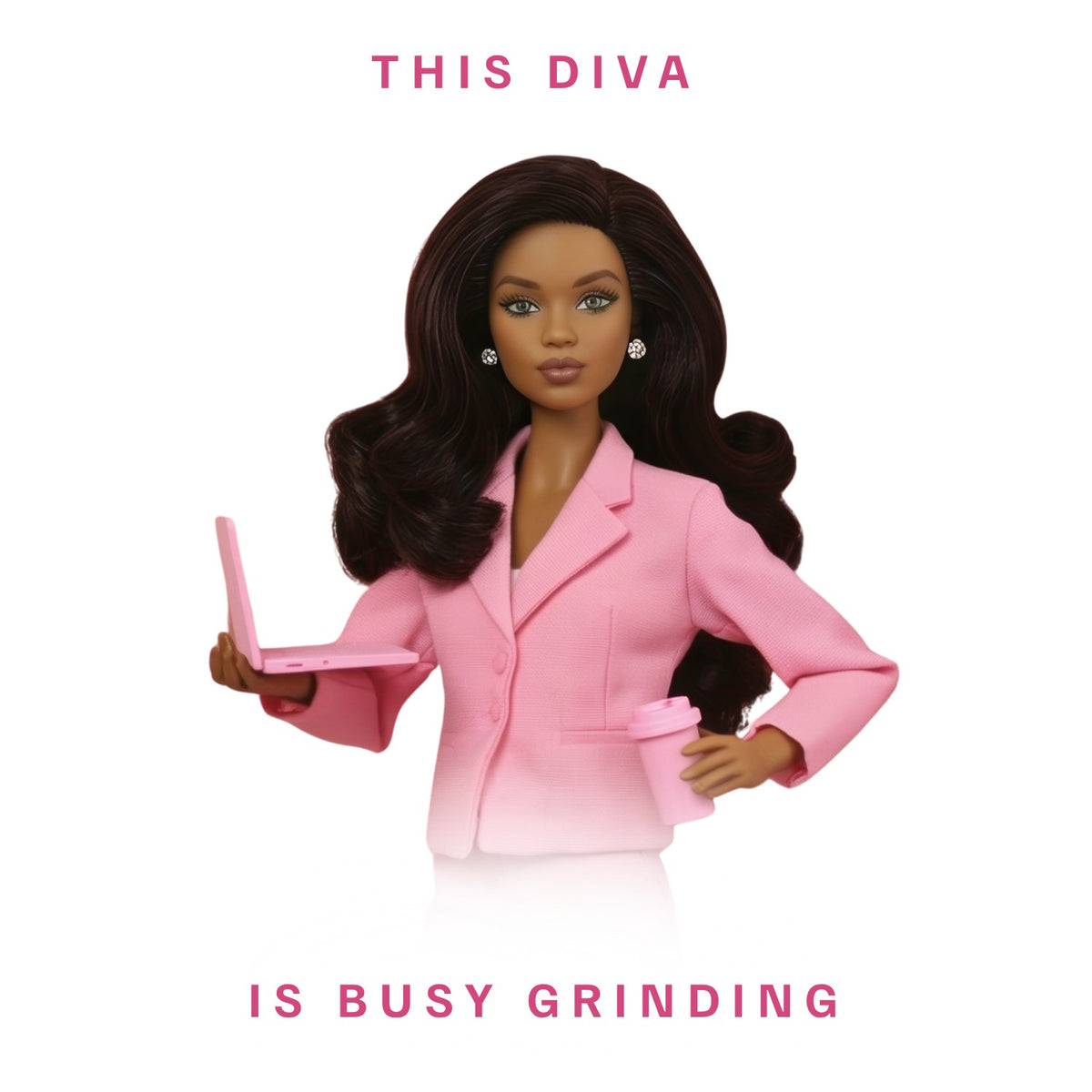 This Diva Is Busy Grinding Mug - Chestnut