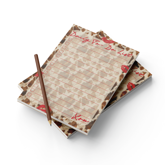 Leopard Kisses Notepad