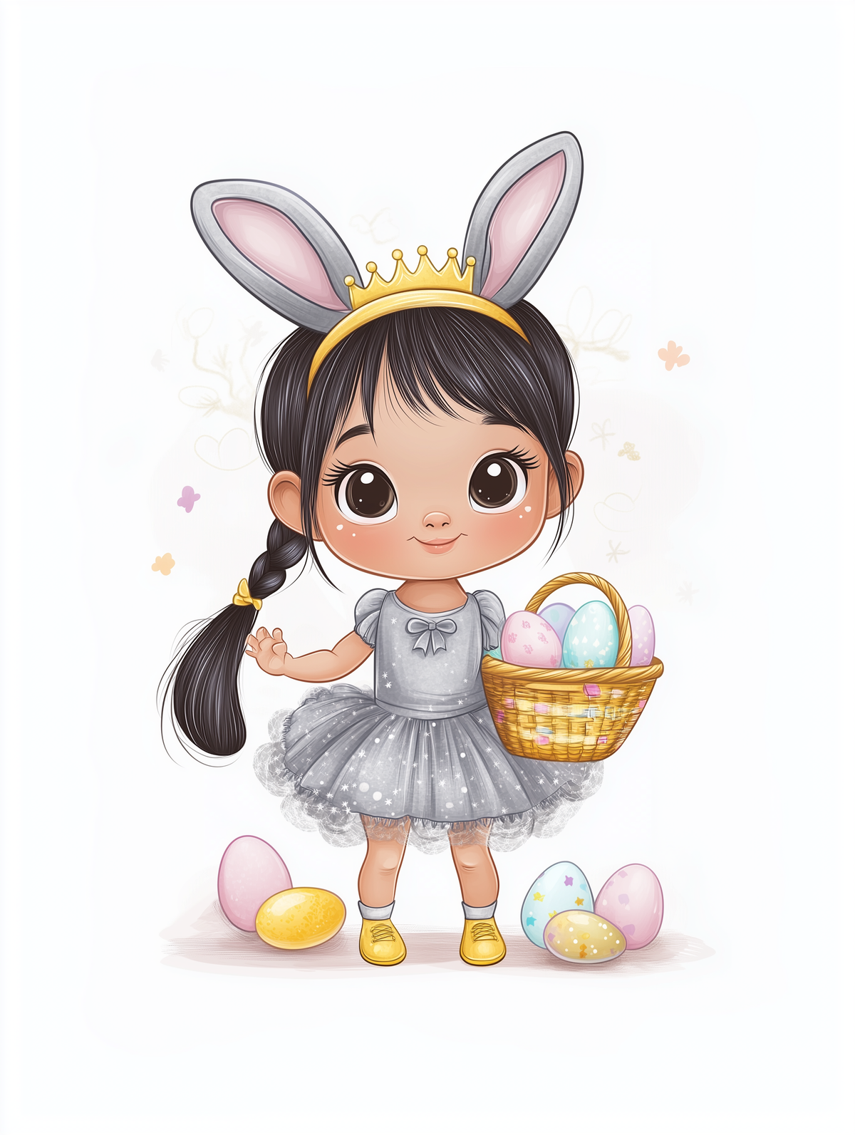 Kids Easter Ceramic Mug  - Little Girl