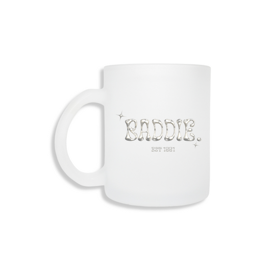 Baddie Frosted Mug - Silver