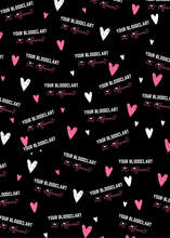 Load image into Gallery viewer, All Men Are Bloodclarts - Wrapping paper (Black)
