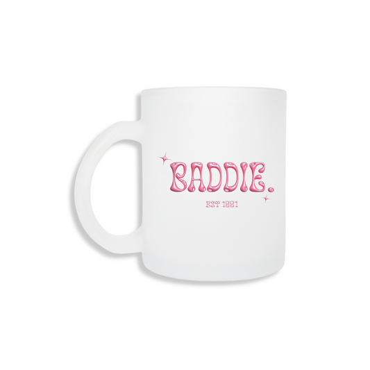Baddie Frosted Mug - Pink