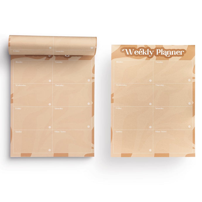 Time To Get Shit Done - Weekly Planner (Brown & Nude)