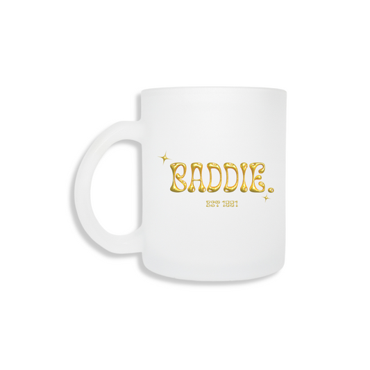 Baddie Frosted Mug  - Gold