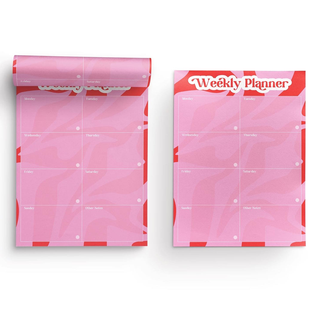 Time To Get Shit Done - Weekly Planner (Pink & Red)