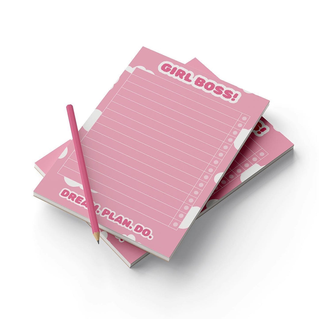 Girl Boss Notepad - Pink