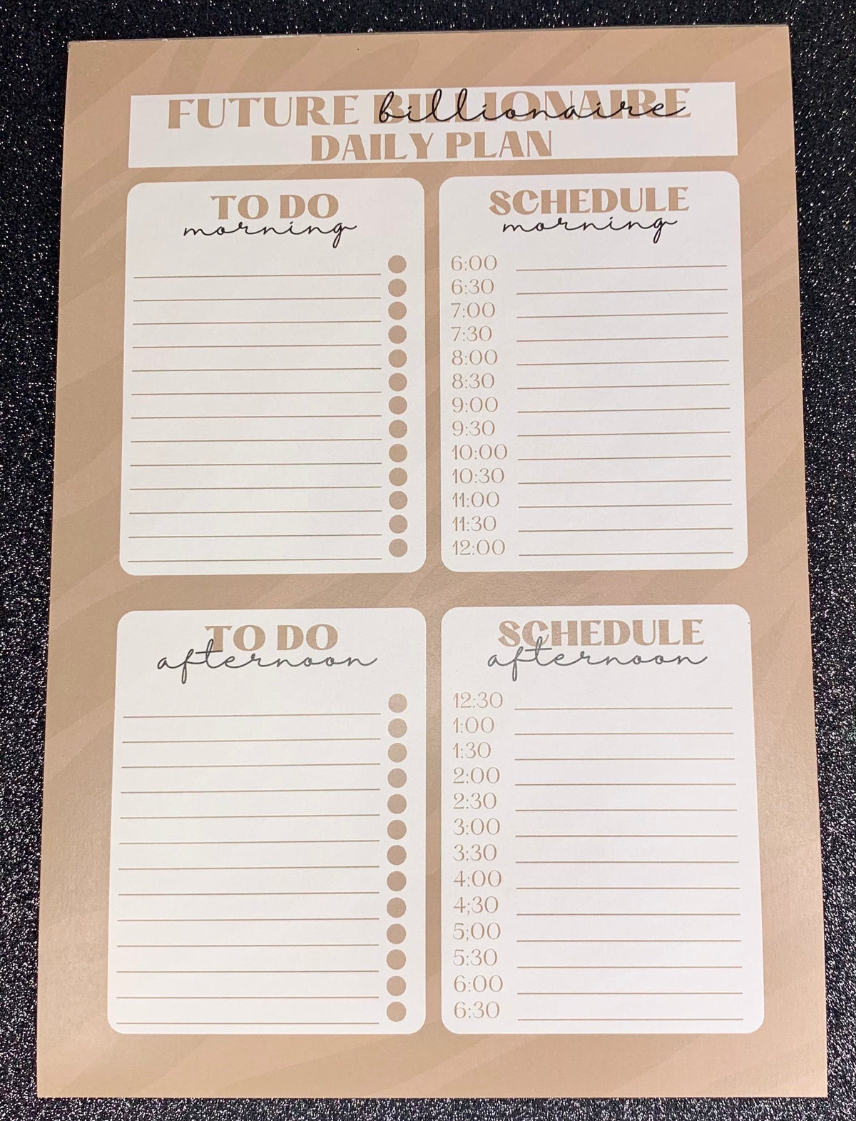Future Billionaire Planner