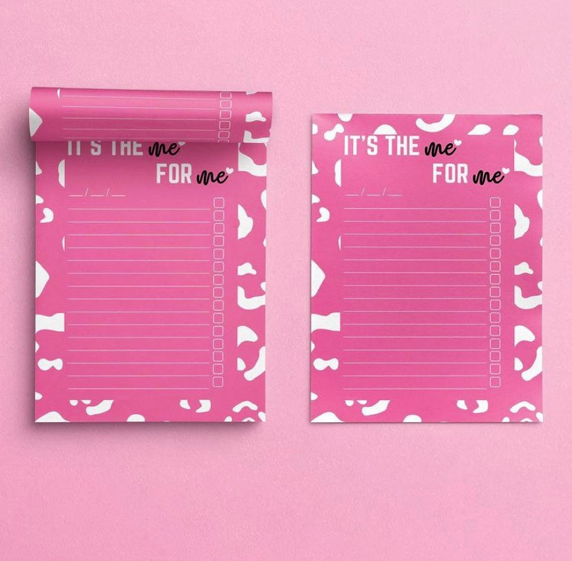 It's The Me For Me To-do Notepad - Hot Pink