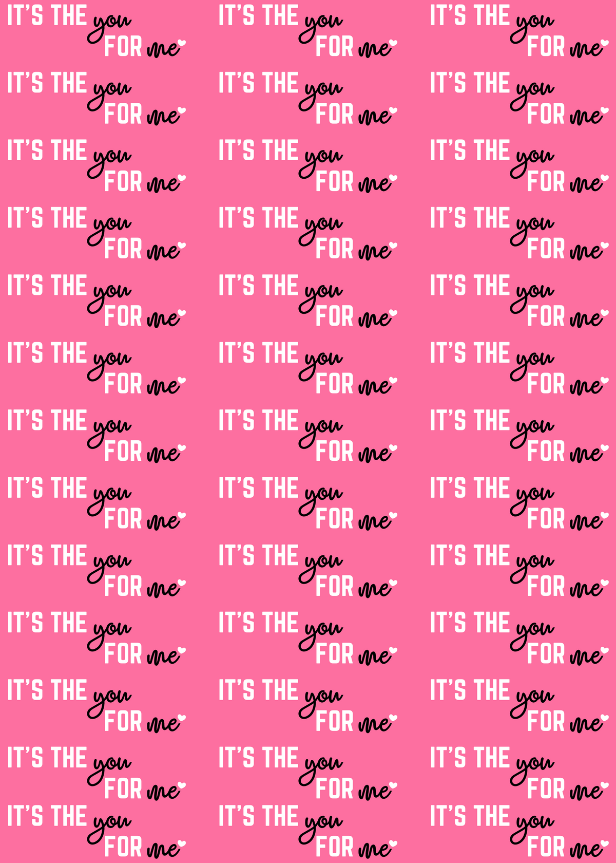 It's The You For Me - Wrapping paper