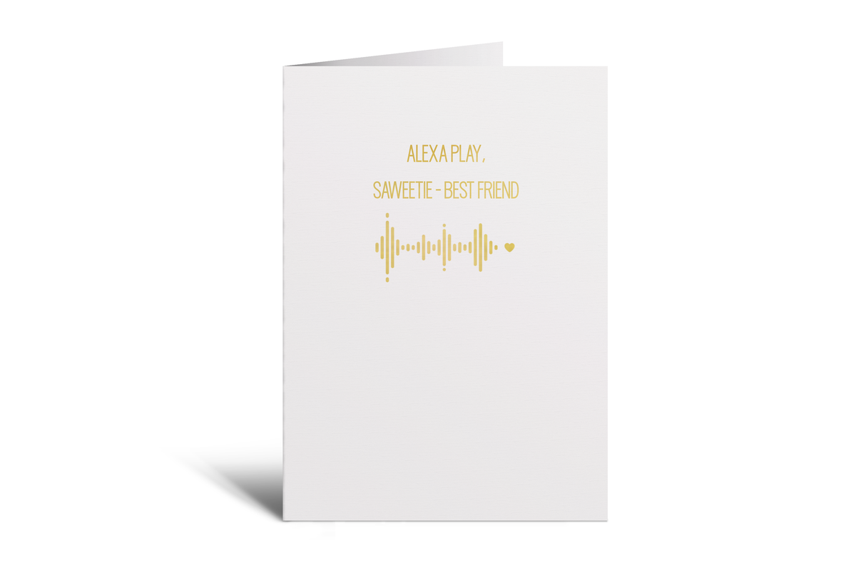 Personalised Foil Song Card