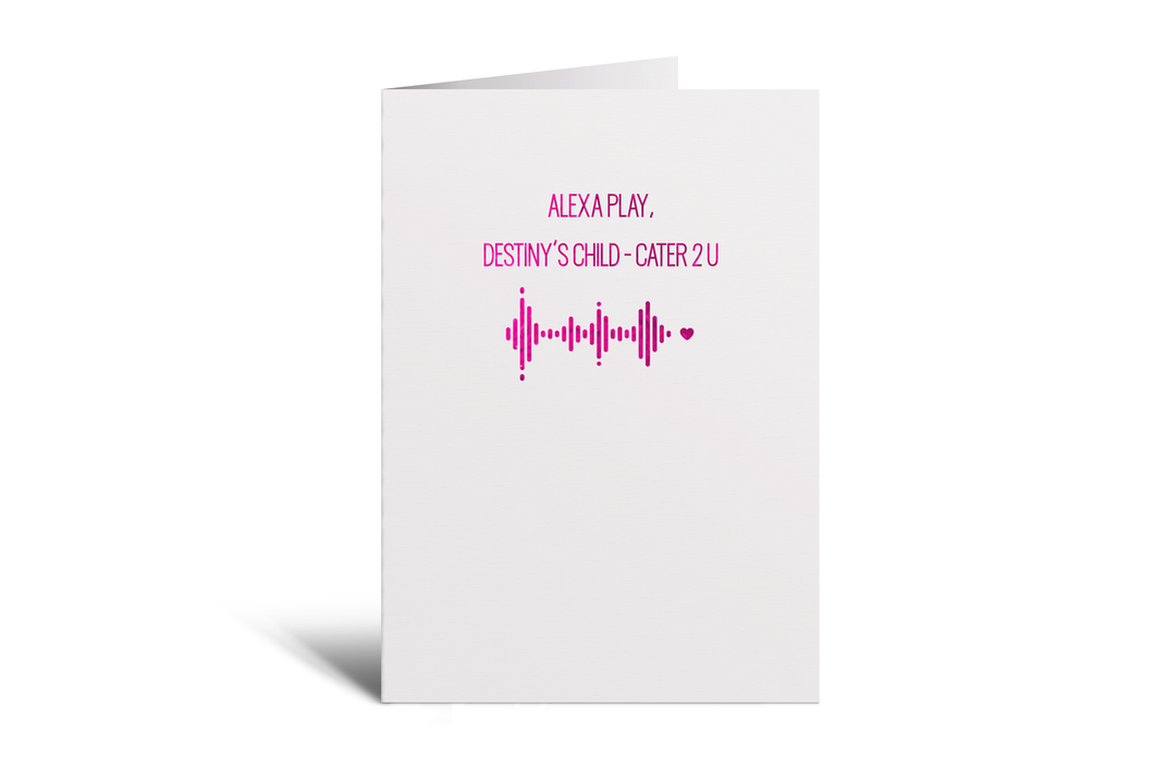 Personalised Foil Song Card