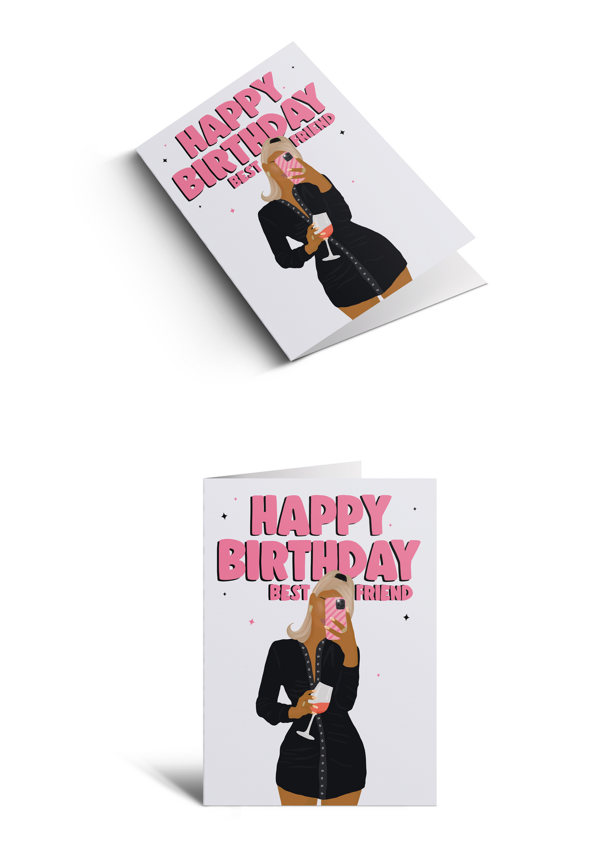 Happy Birthday Best Friend - Black