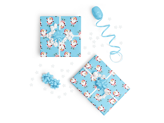 Black Santa Wrapping Sheet