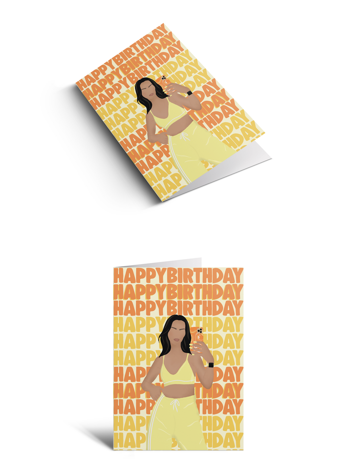 Happy Birthday Selfie - Orange