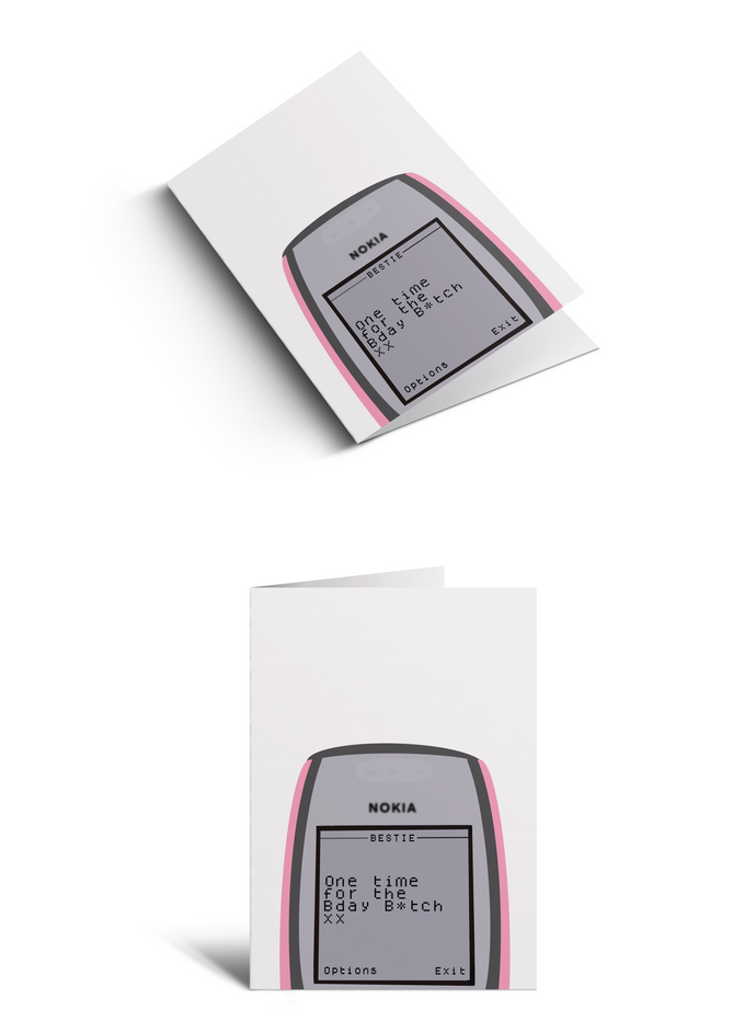 Birthday B*tch - Nokia pink